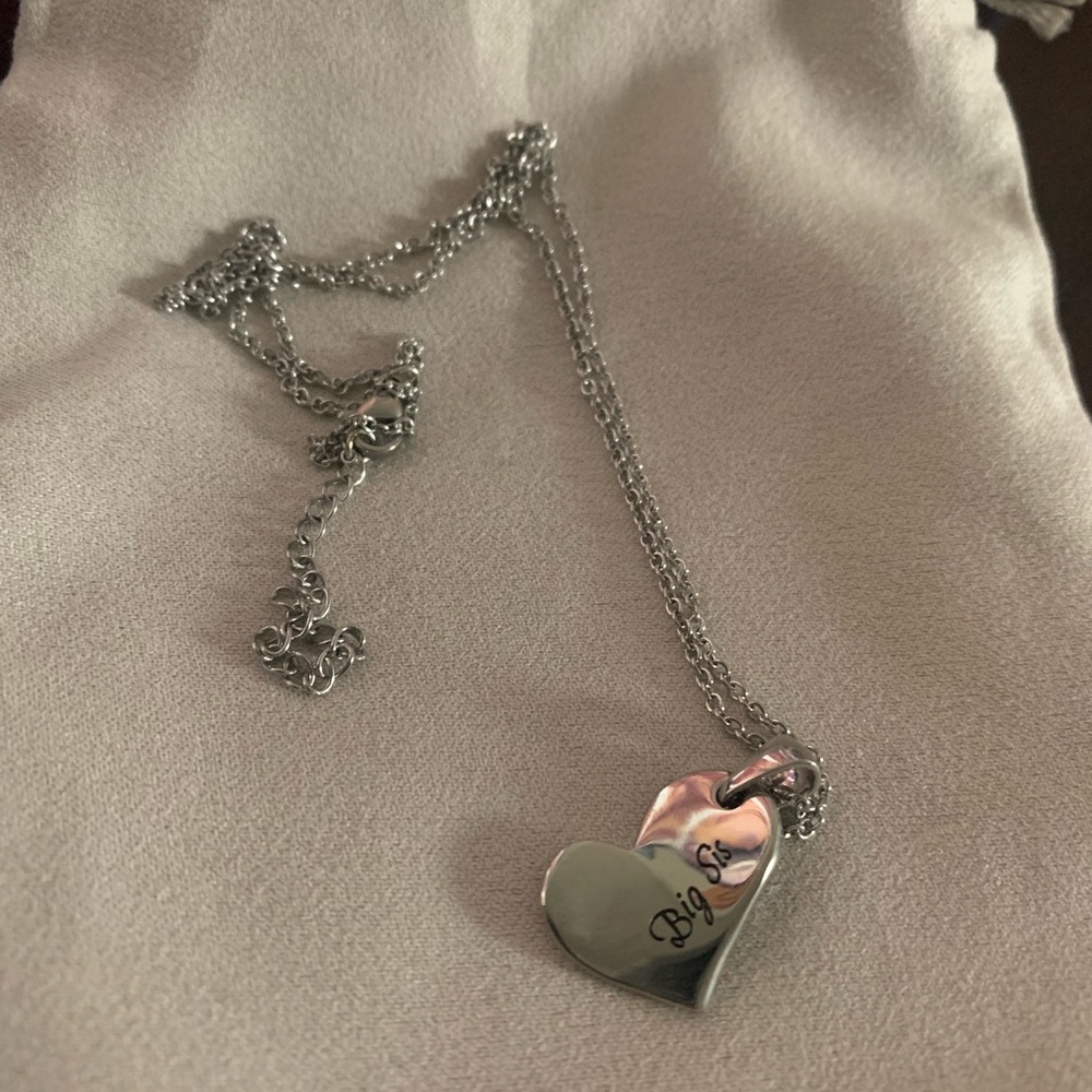 NECKLACE BIS SIS SILVER WITH DUST BAG